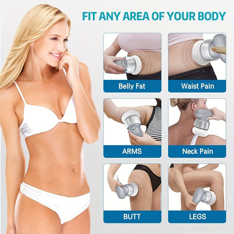 Cellulite Body Shaper Shaping Massager With 6 Washable Pads - Adjustable Speed