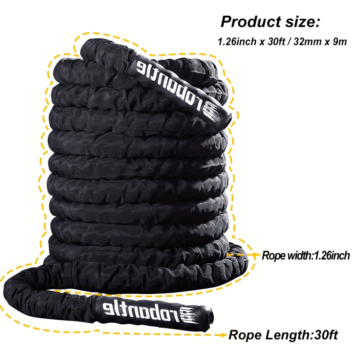 Battle Rope Workout Equipment For Core Strength Training