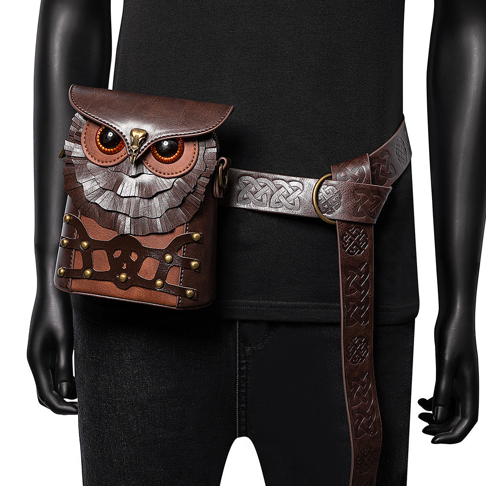 Fashion-Forward Owl Steampunk Crossbody Bag