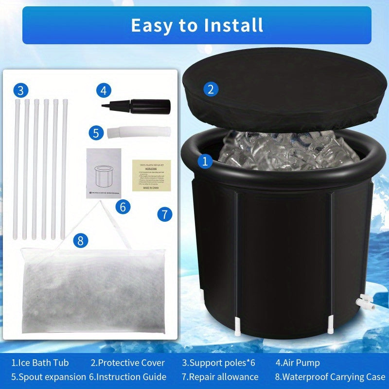 Portable Cold Plunge Ice Bath Tub (80 gallons)