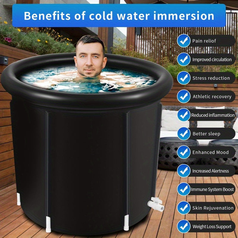 Portable Cold Plunge Ice Bath Tub (80 gallons)