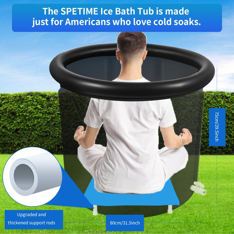 Portable Cold Plunge Ice Bath Tub (80 gallons)