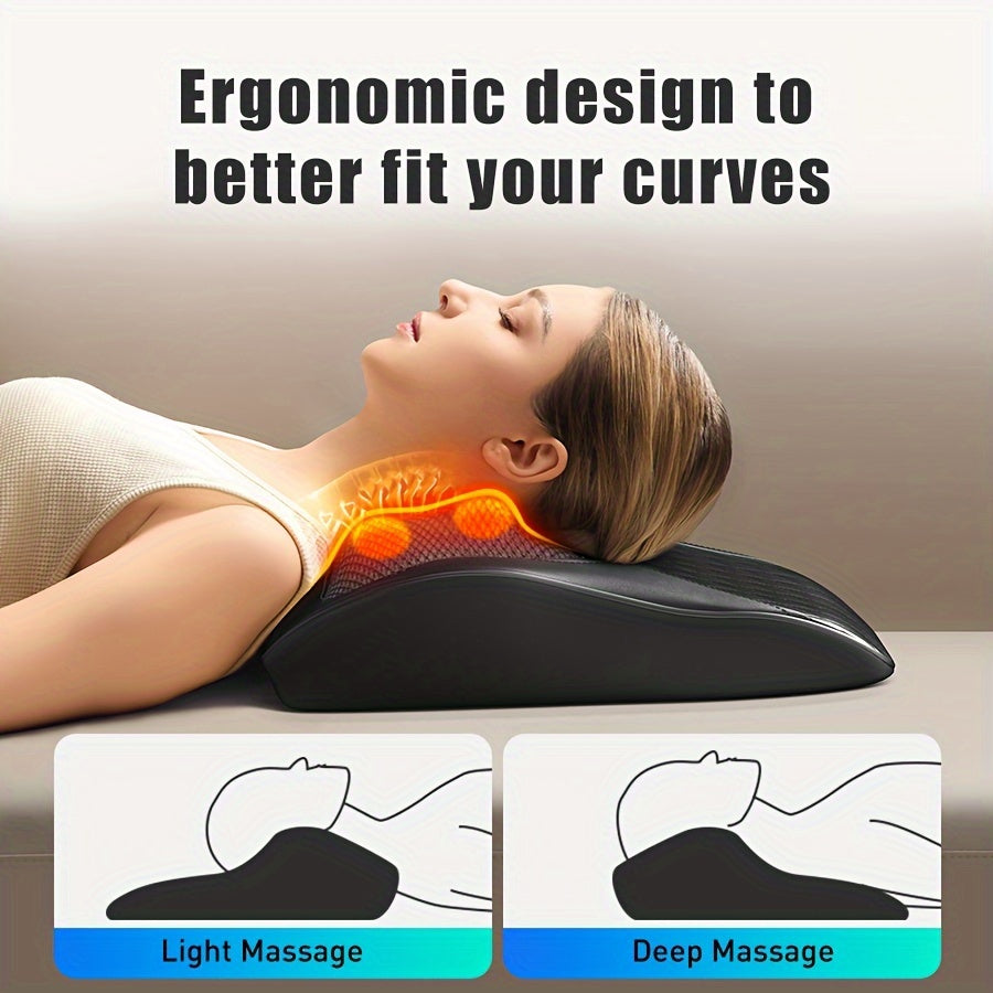 Relaxing 3D Kneading Back & Neck Massager with Heat - Multi-Use for Deep Muscle Relief - The Ultimate Gift for Stress-Free Living