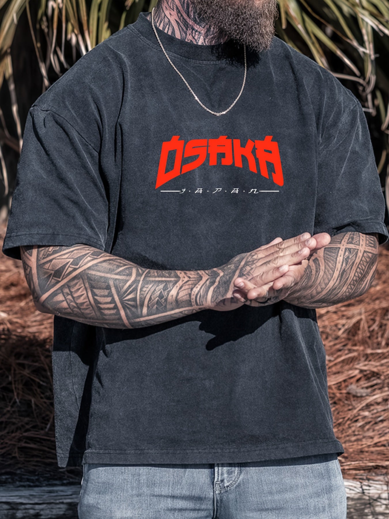 Osaka Fit Cotton Crew Neck T-Shirt