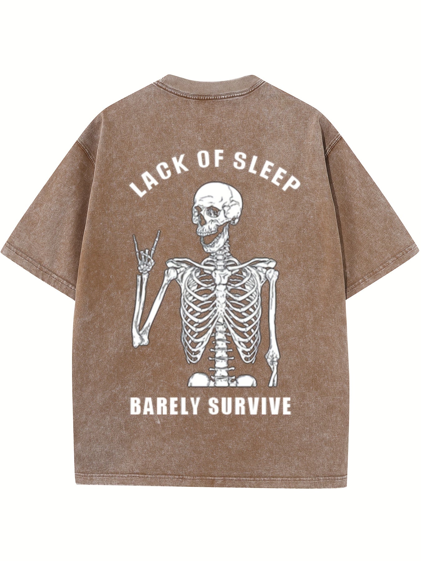 lack of Sleep Oversized Cotton Drop Shoulder T-Shirt