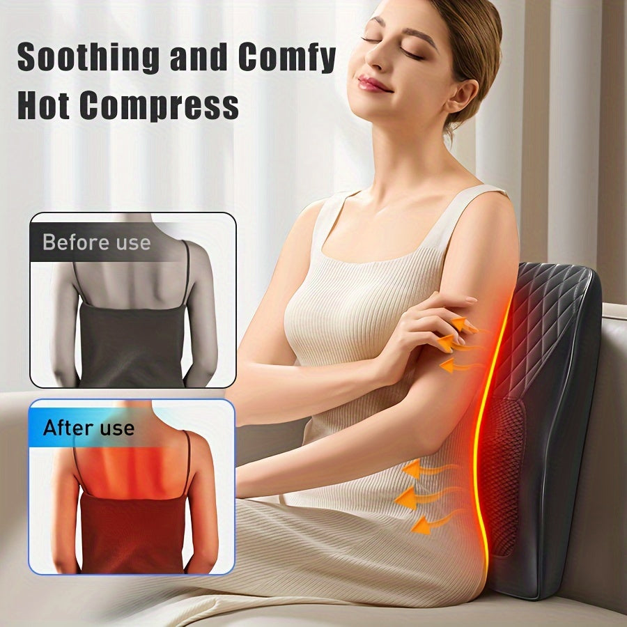 Relaxing 3D Kneading Back & Neck Massager with Heat - Multi-Use for Deep Muscle Relief - The Ultimate Gift for Stress-Free Living