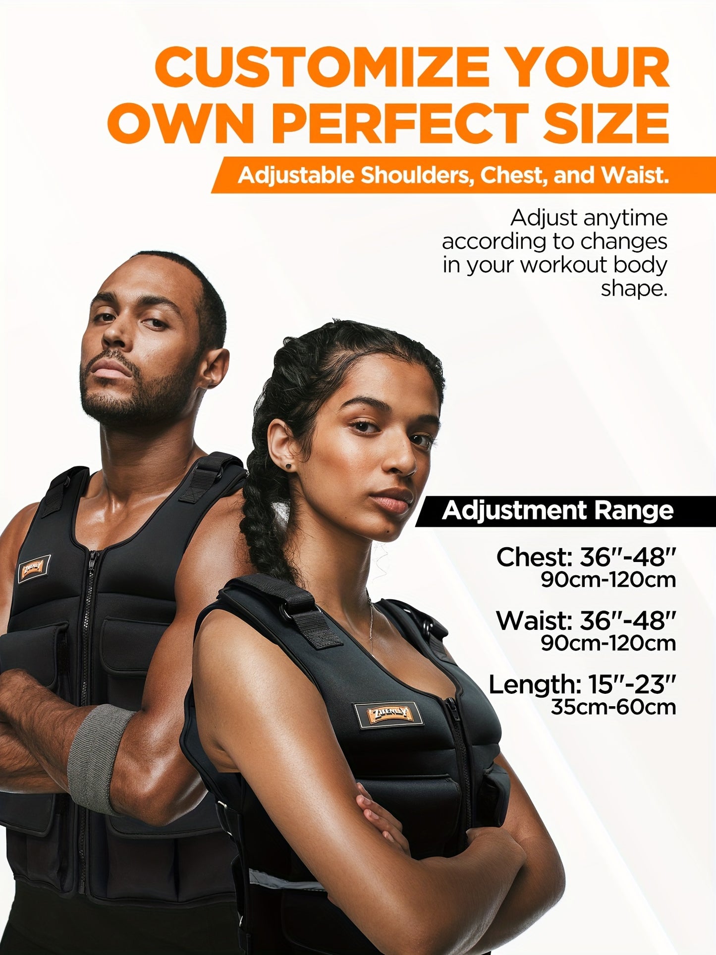 20lbs Body Weight Vest Adjustable with Shoulder Pads