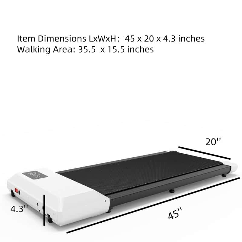 Under Desk Treadmill For Home Office , Remote Control With LED Display