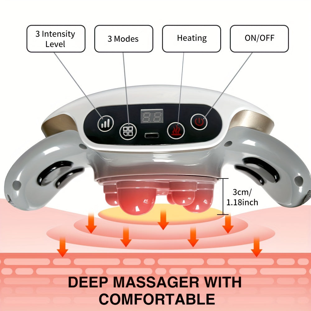 Automatic Abdominal Massager, Electric Stomach Massager, Electric Stomach Machine For Flattening Belly, Multiple-use For Waist And Abdomen, Back, Neck And Legs, 3 Modes , For Home Or Office Use,