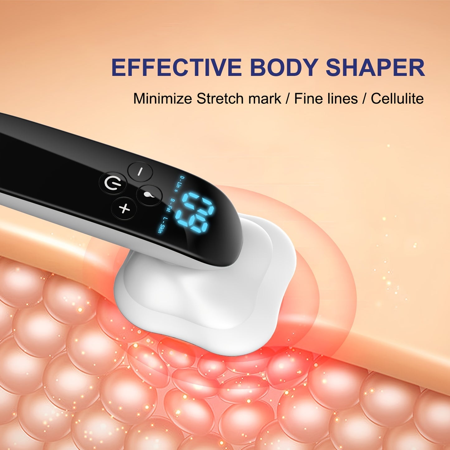 Upgraded 4 Massager Heads Body Sculpting Machine Cellulite Remover Massager Cavitation Machine