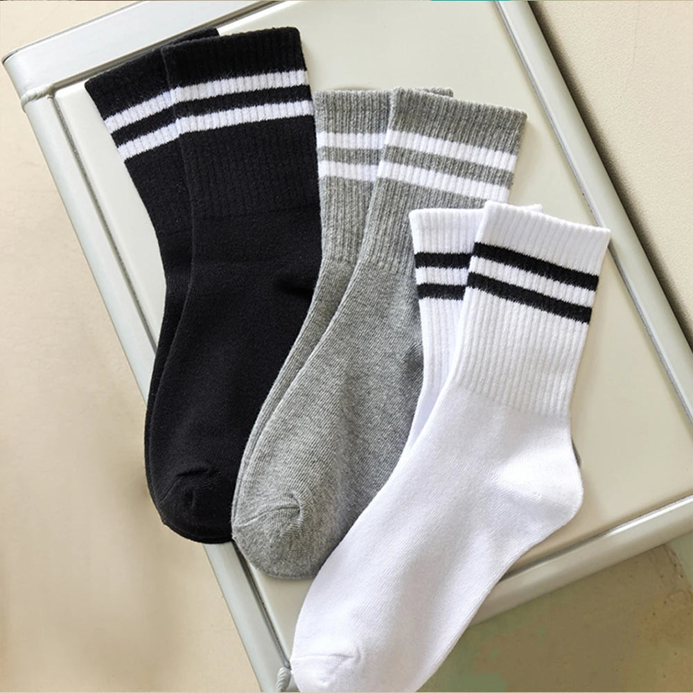 6 Pairs Women's Mid-Tube Socks