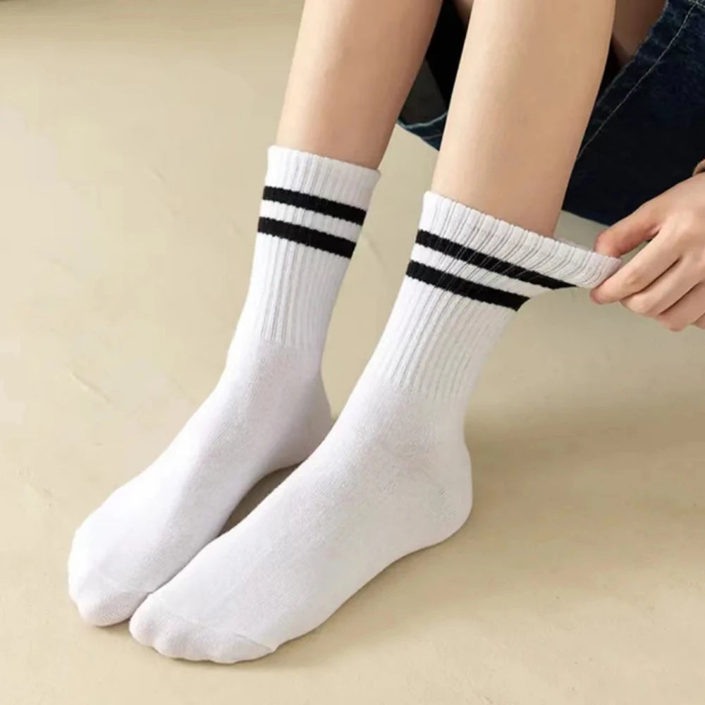 6 Pairs Women's Mid-Tube Socks