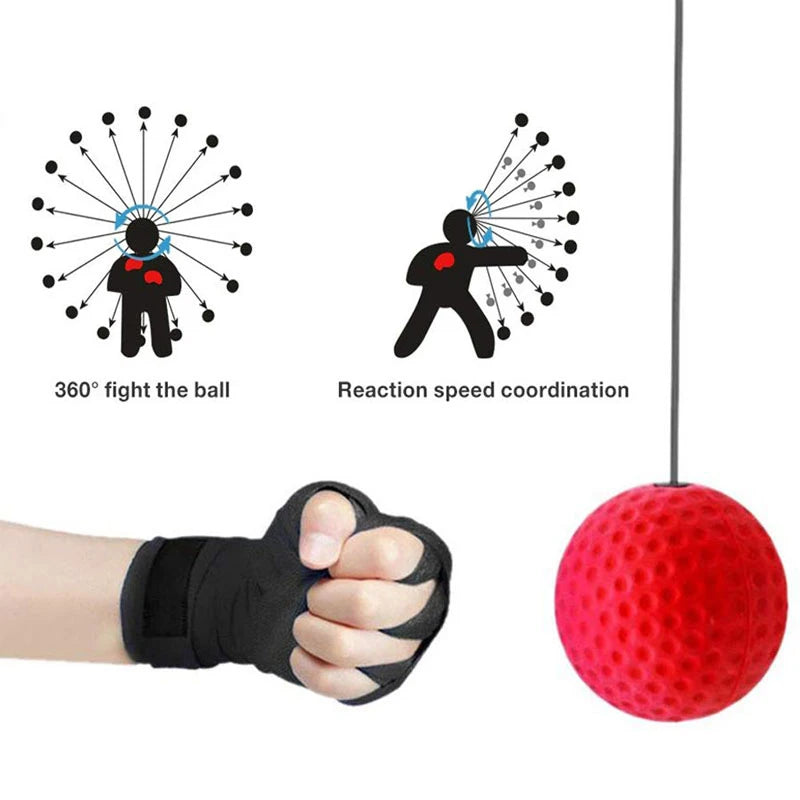 Boxing Speed Ball Head-Mounted PU Punch Ball Hand Eye Reaction