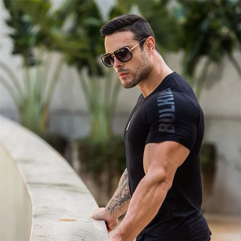 Men's Compression T-shirt Sporting Skinny Design