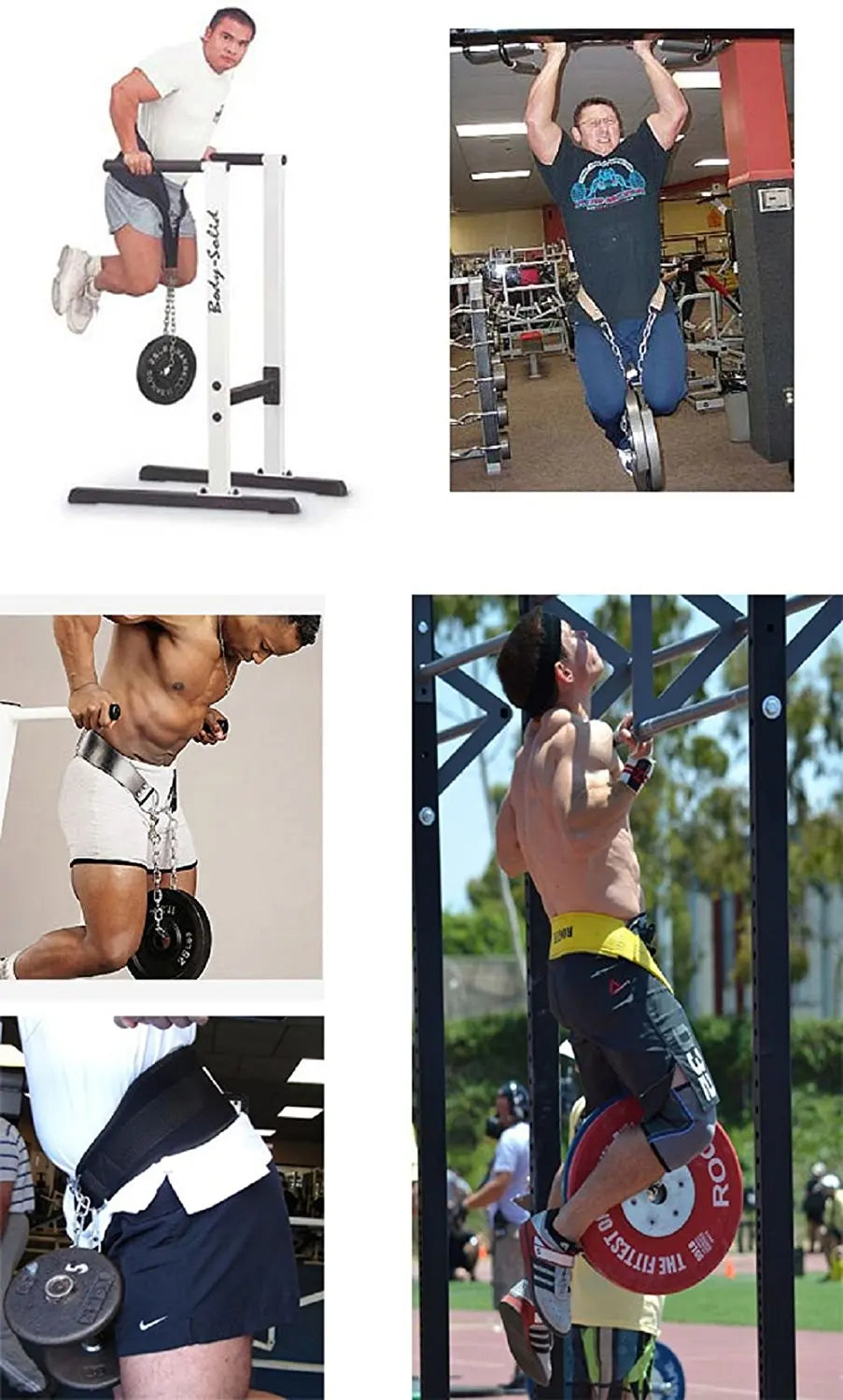 Weightlifting Gym Belt With Chain - Pull Up, Dips, Crossfit Gym Equipment