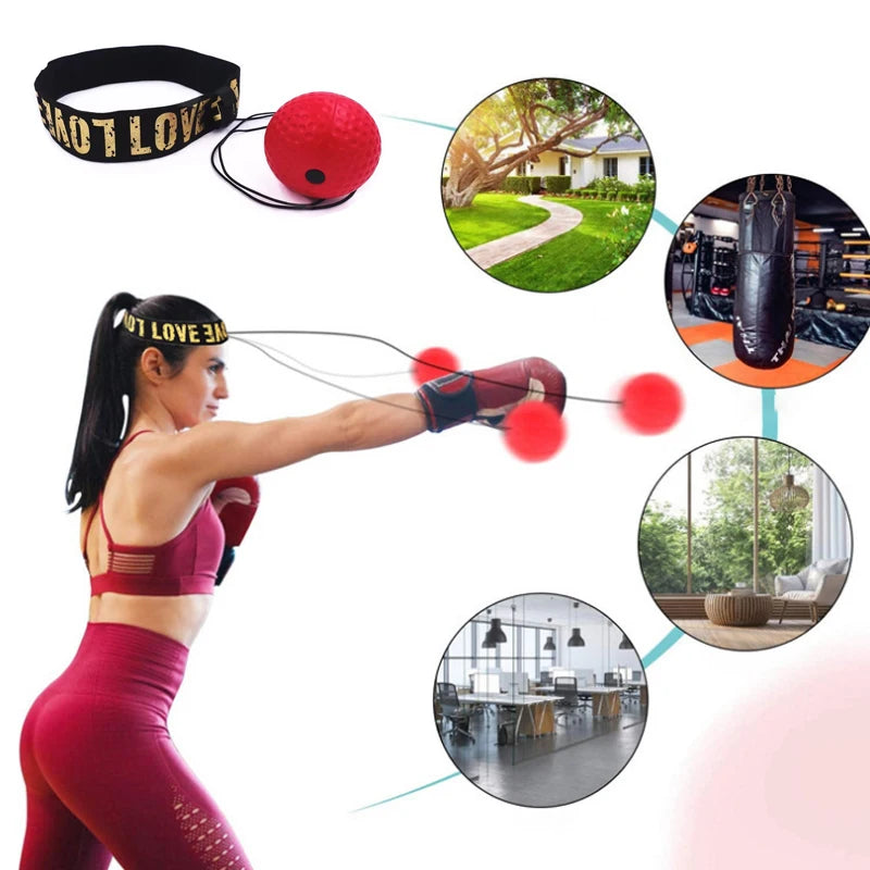 Boxing Speed Ball Head-Mounted PU Punch Ball Hand Eye Reaction