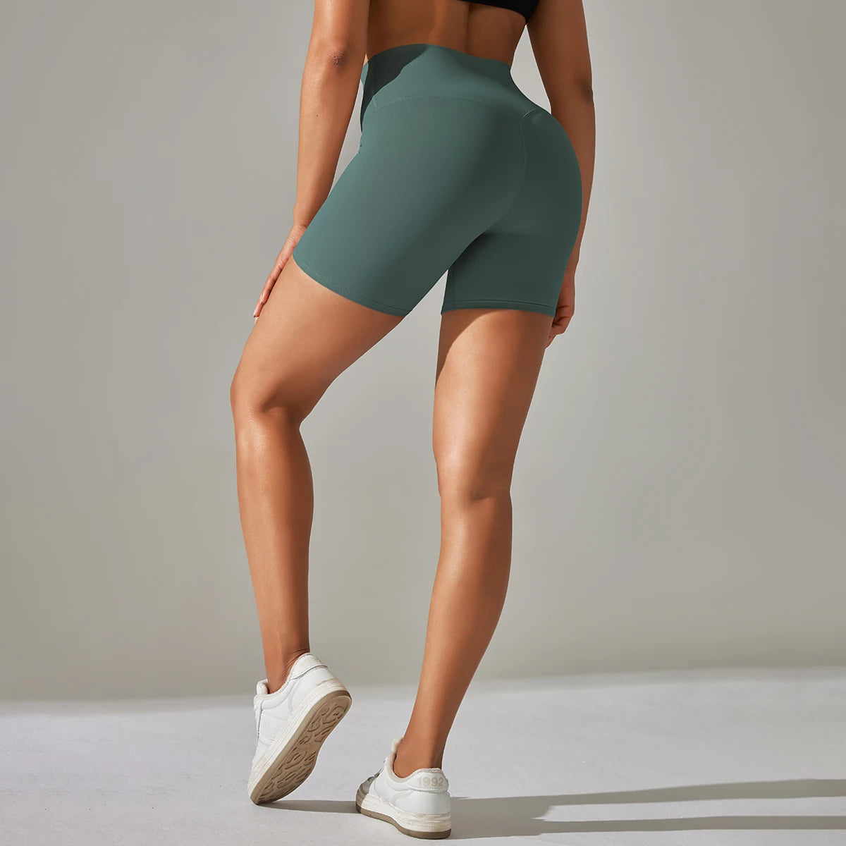 High Waist Seamless Workout Shorts