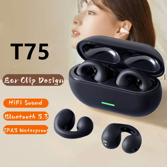 Wireless Bone Conduction Headphones T75 Clip