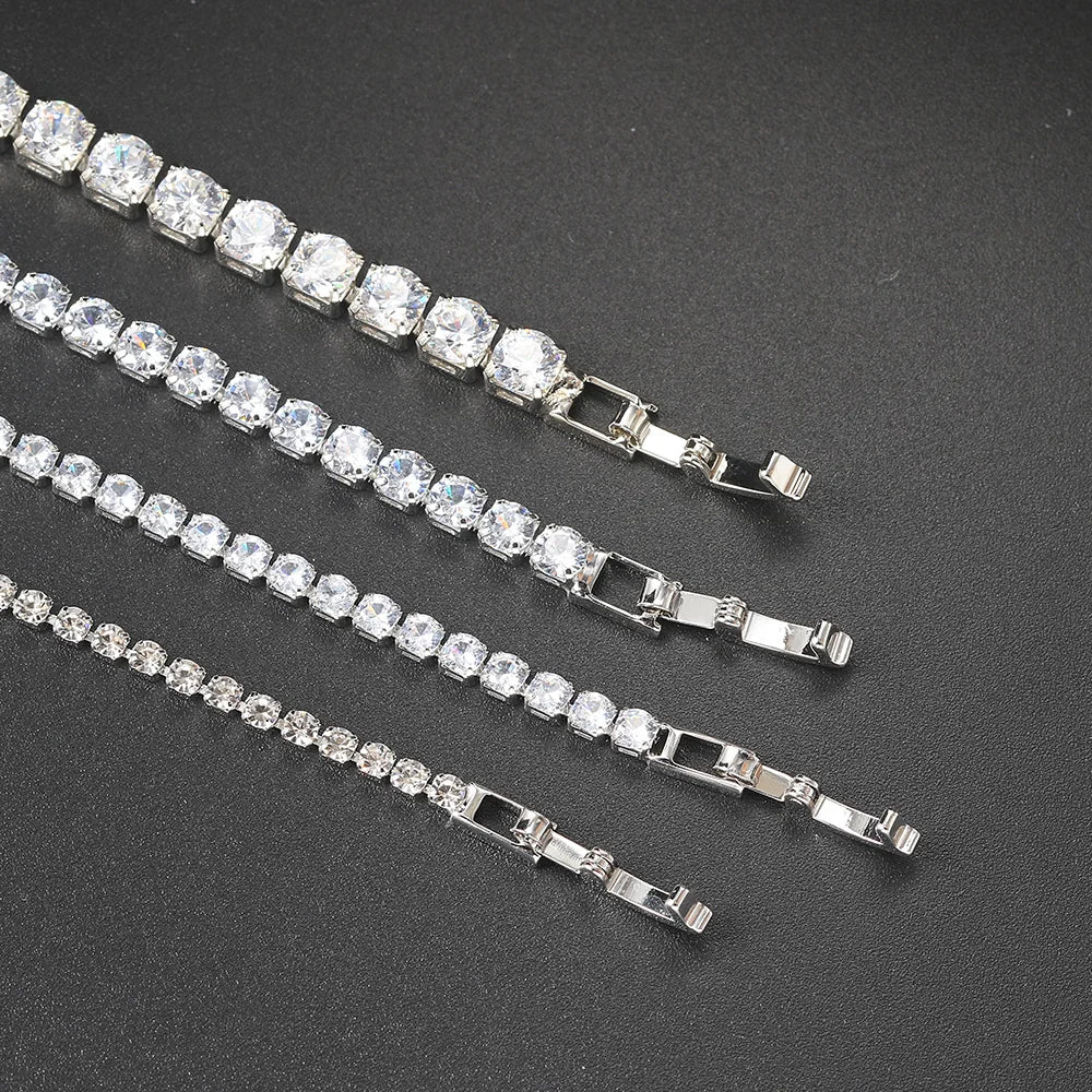 Elegant Women's Silver Link Bracelet with Semi-Precious Stones