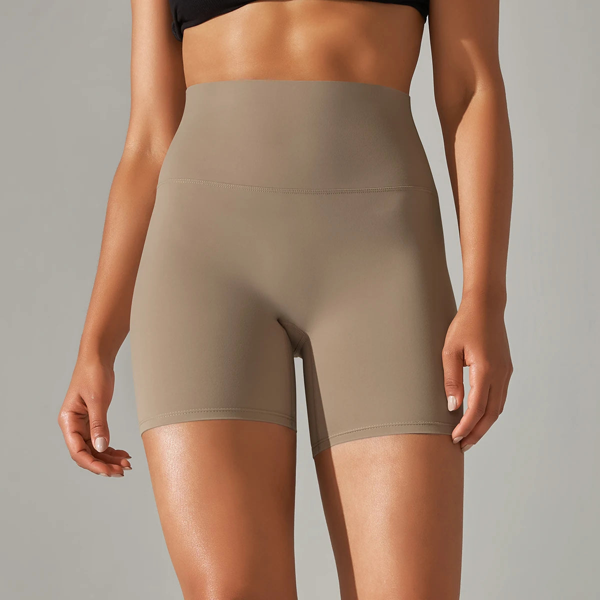 High Waist Seamless Workout Shorts