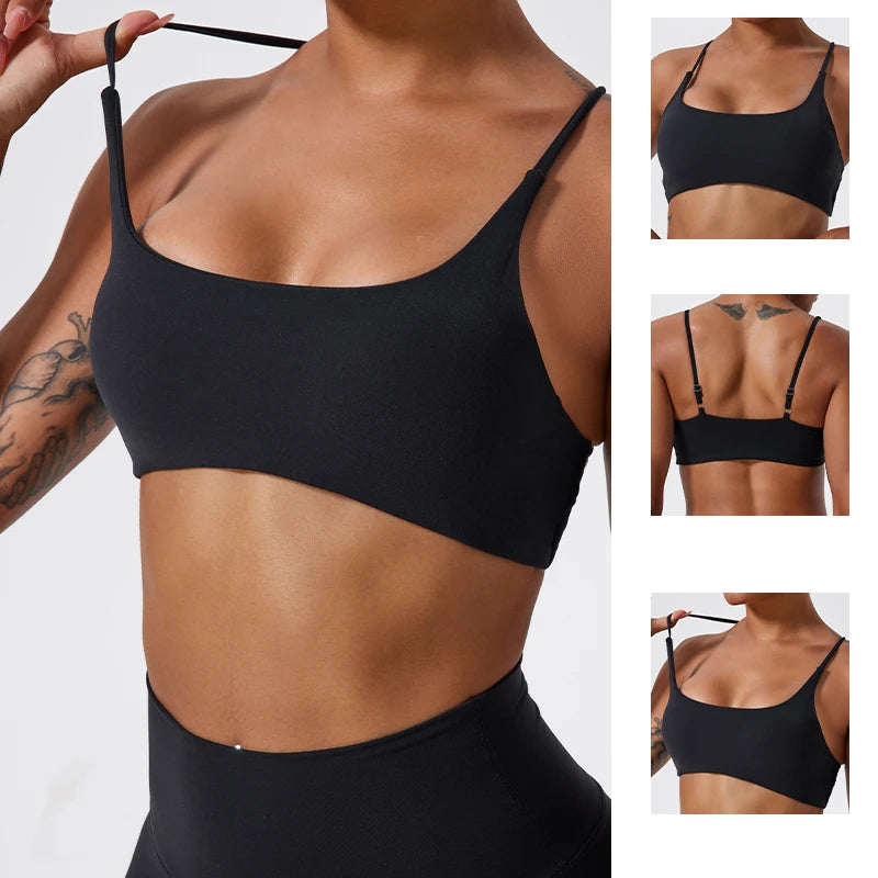 Strappy Criss Cross Back Bra Backless