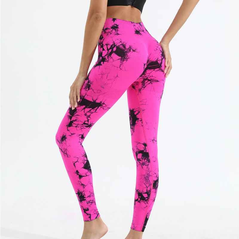 Tie-dye Gym Leggings Seamless