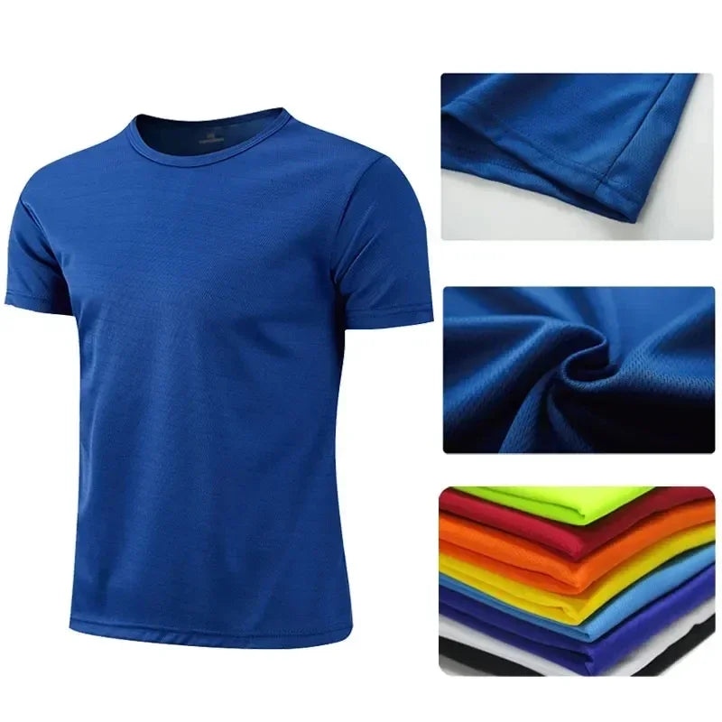 Quick-drying Round Neck Gym T-shirts