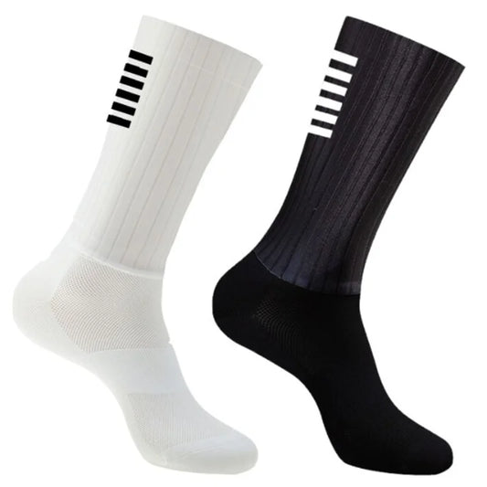 Men's Cycling Summer Socks Anti Slip Whiteline Silicone