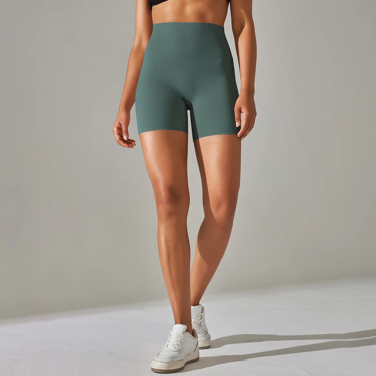 High Waist Seamless Workout Shorts