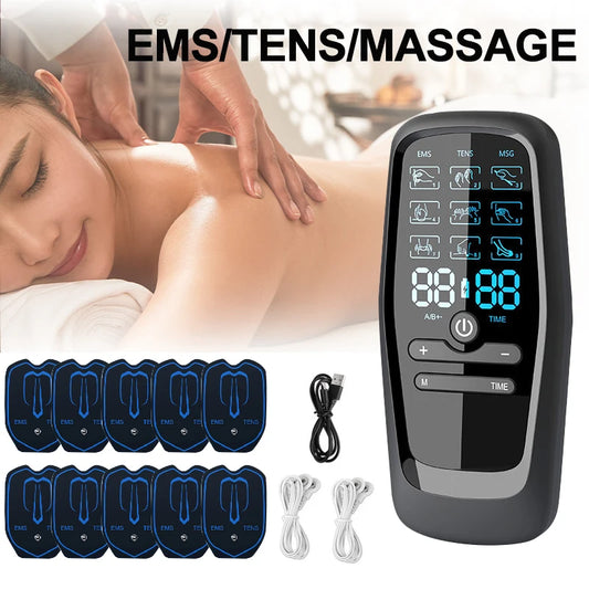 Physiotherapy Tens Muscle Stimulator Electric EMS Acupuncture Body Massage Digital Therapy Slimming Machine Electro Stimulator