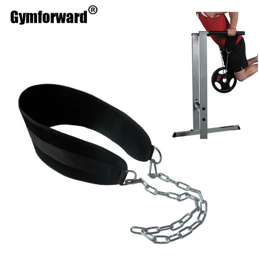 Weightlifting Gym Belt With Chain - Pull Up, Dips, Crossfit Gym Equipment