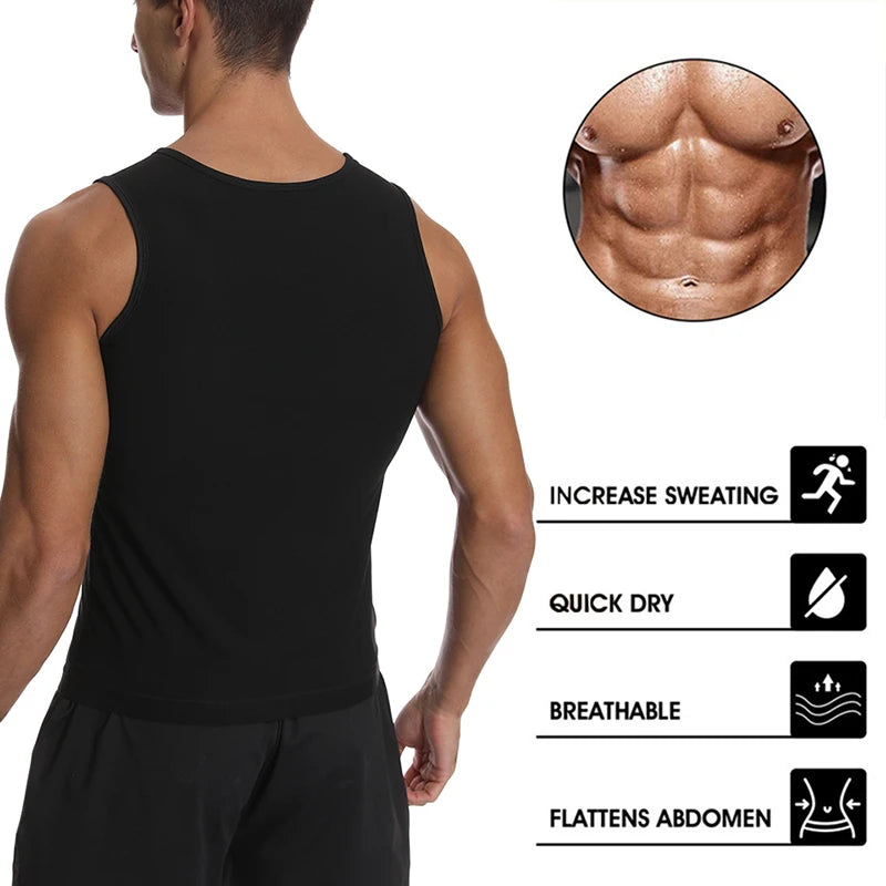 Men Sweat Sauna Vest Fat Burner