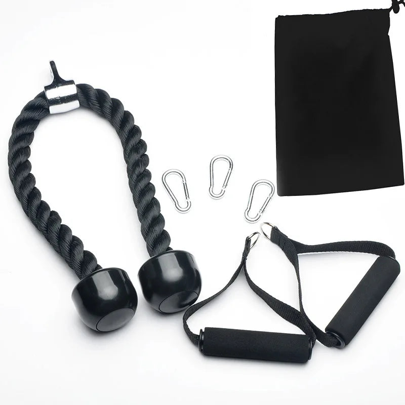 Gym Triceps Rope Pull Down & Cable Rope Muscle Training Set