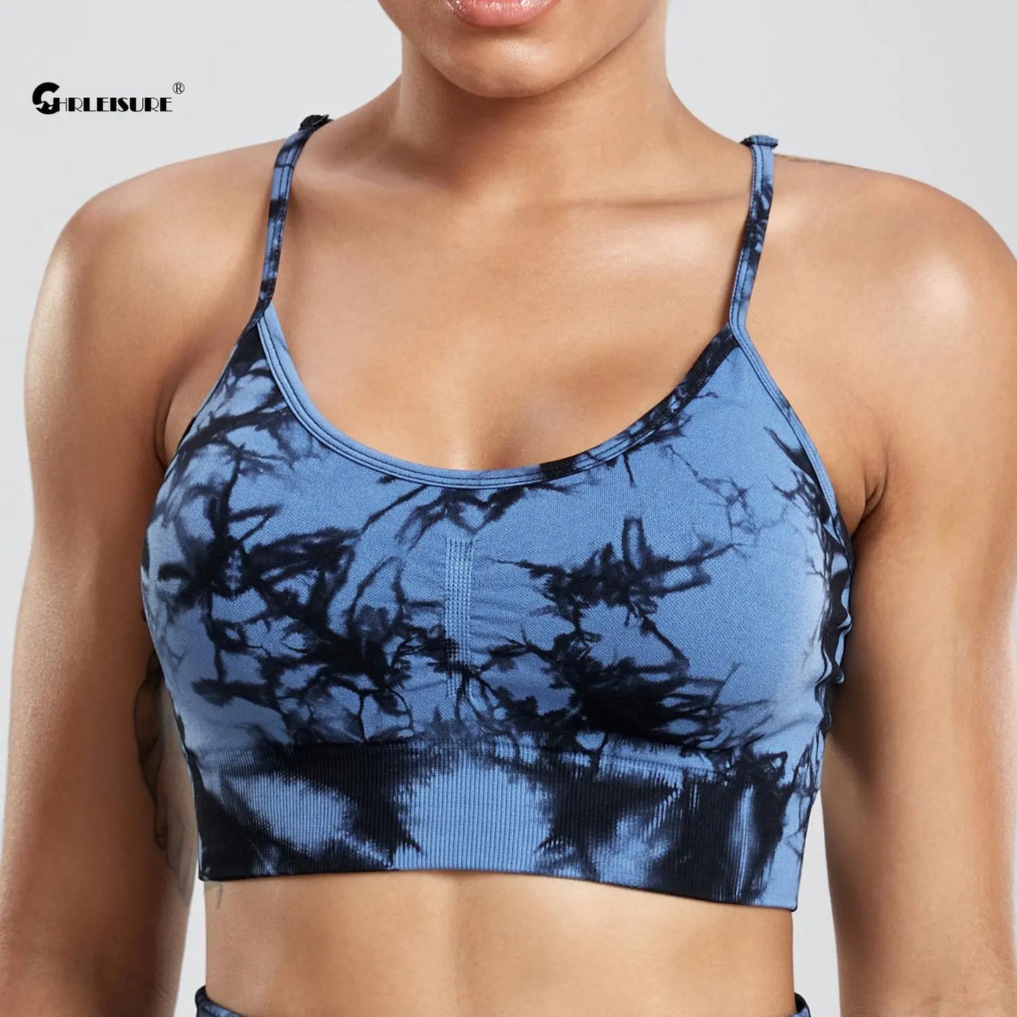 CHRLEISURE Tie Dye Sports Bra