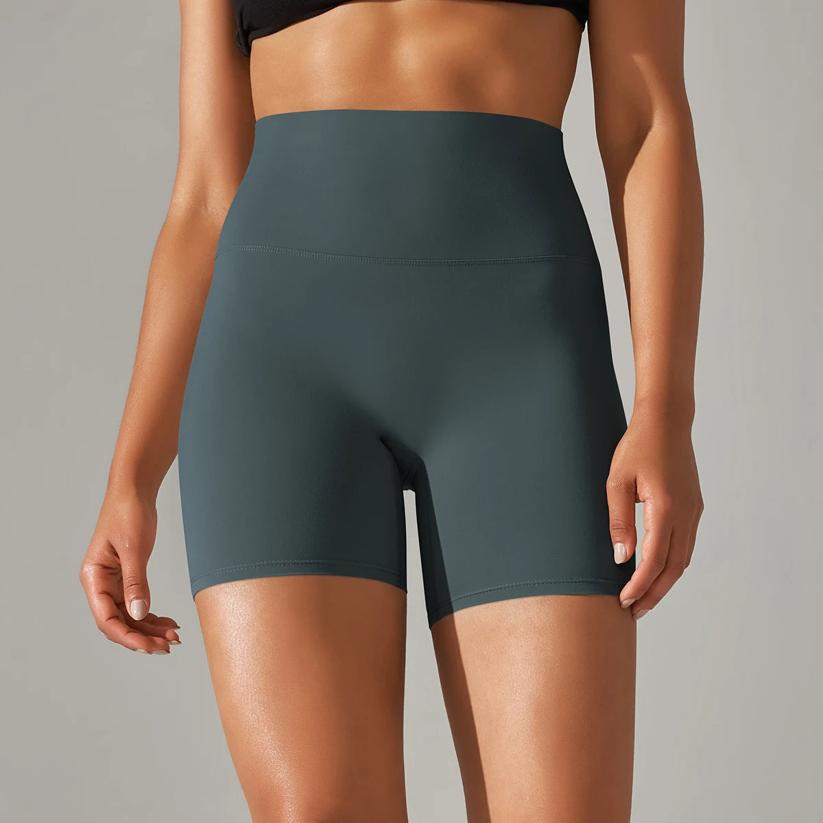 High Waist Seamless Workout Shorts