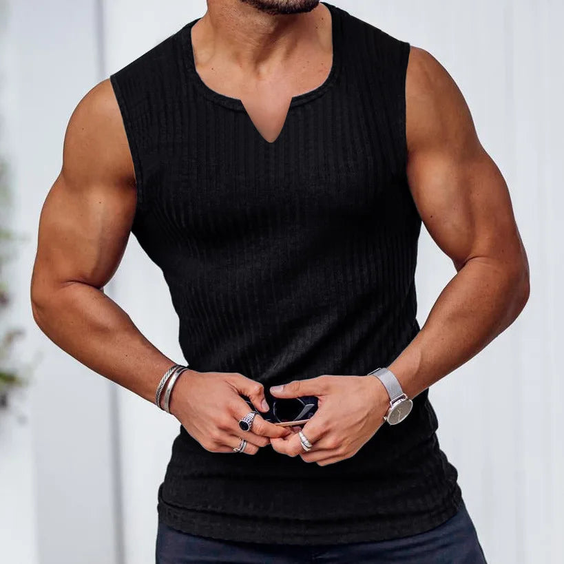 Summer Men's V-neck Vest Tank Top