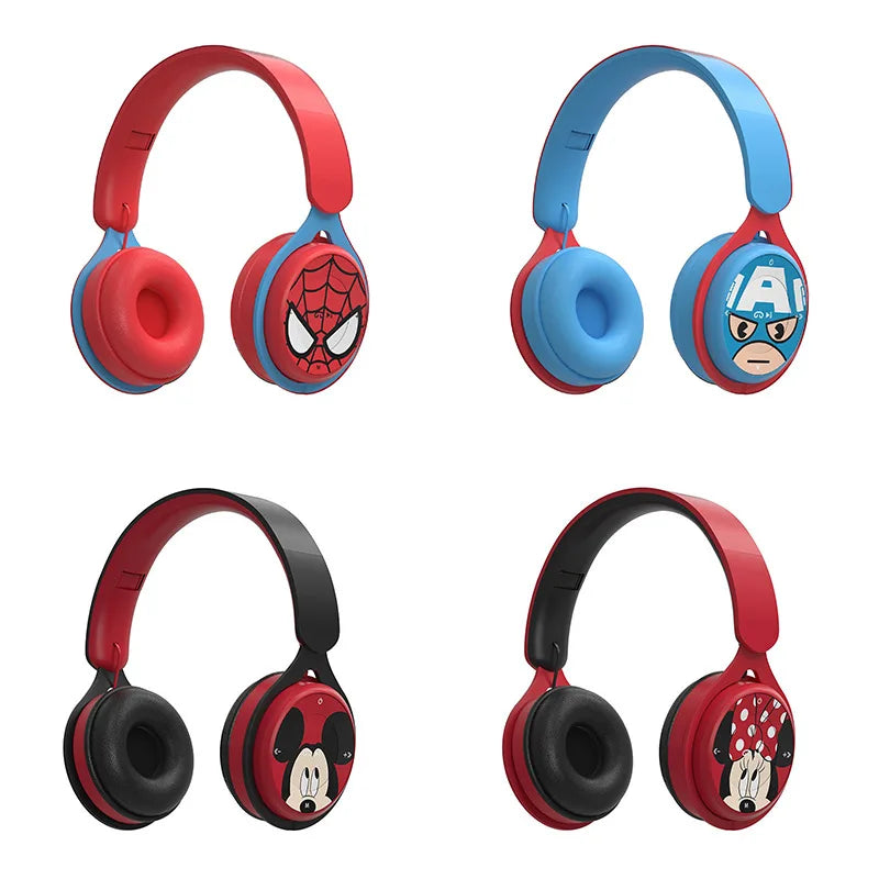 Kids Cartoon Wireless Bluetooth Foldable Headsets