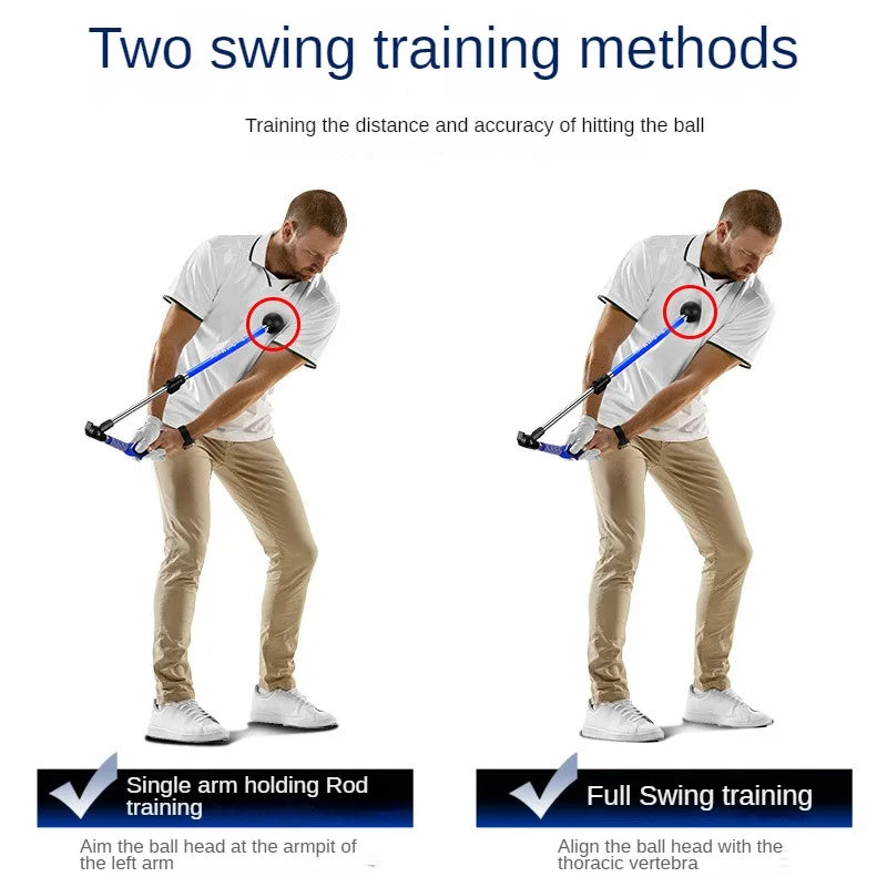 Golf Swing Trainer Folding Corrector Adjustable Length