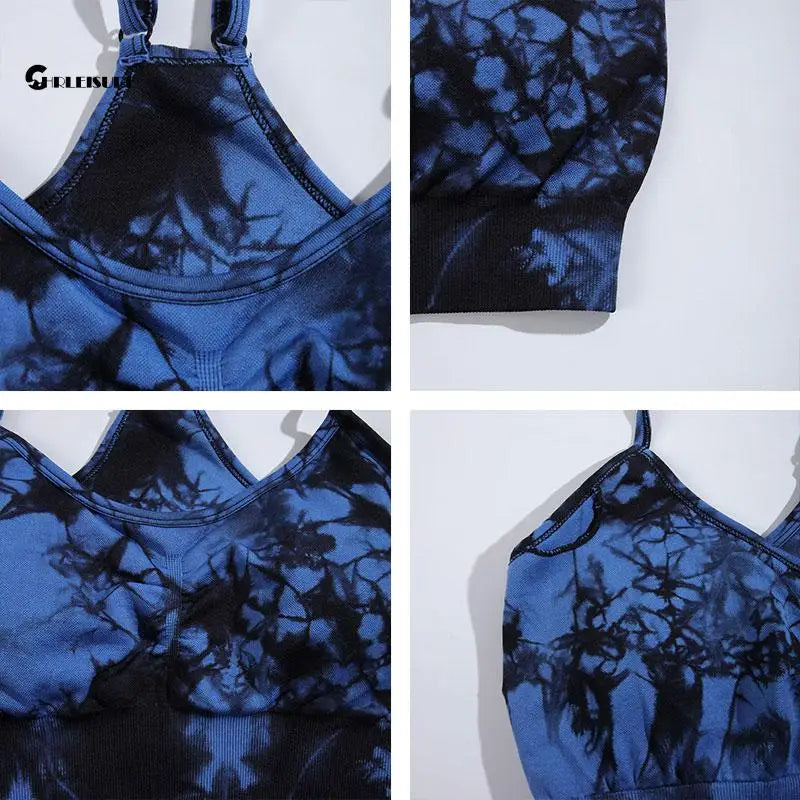 CHRLEISURE Tie Dye Sports Bra