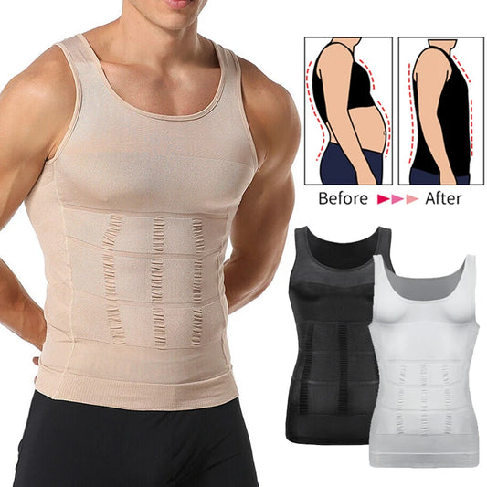 Men's Slimming Body Shaper Vest Shirt