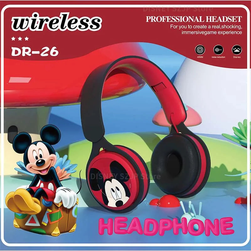 Kids Cartoon Wireless Bluetooth Foldable Headsets