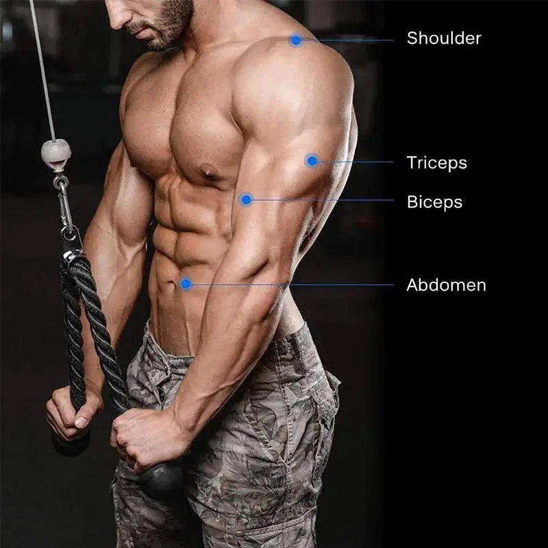 Gym Triceps Rope Pull Down & Cable Rope Muscle Training Set