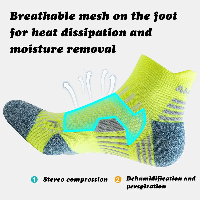 Men's Running Socks Quick Dry Breathable Outdoor Sports