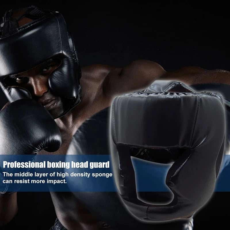 Full-Covered Professional Boxing Helmet Adult Combat Head Protector