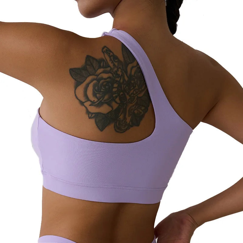 One Shoulder Sports Bra