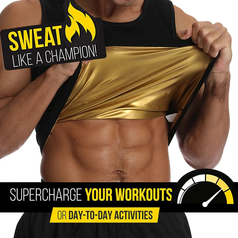 Men Sweat Sauna Vest Fat Burner