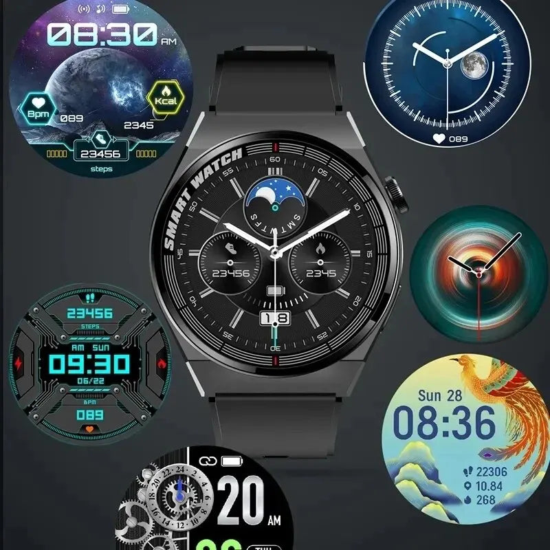 Waterproof SmartWatch Bluetooth Call GPS Tracker Heart Rate HD Screen