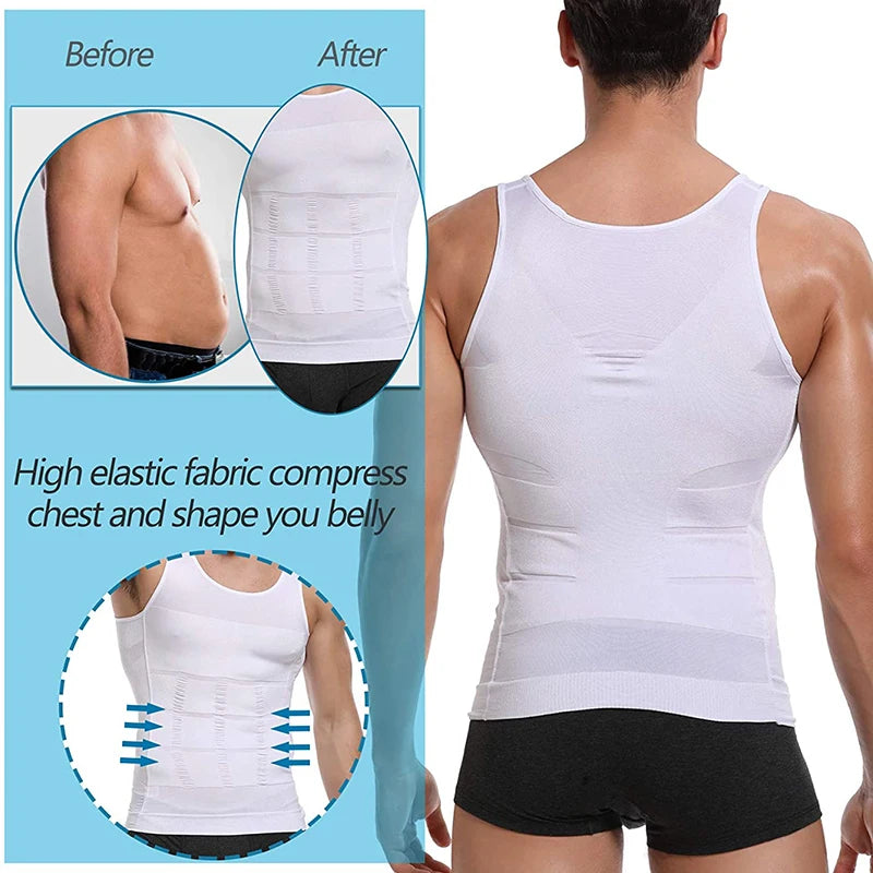 Men's Slimming Body Shaper Vest Shirt