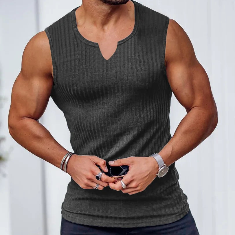 Summer Men's V-neck Vest Tank Top