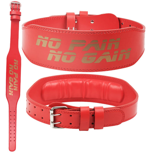 "No Pain No Gain" Print Weight Lifting Belt